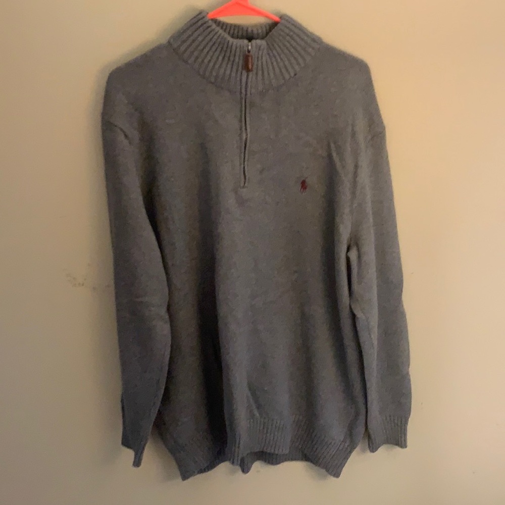 Polo Ralph Lauren 1/4 zip sweater size L TALL/LONG